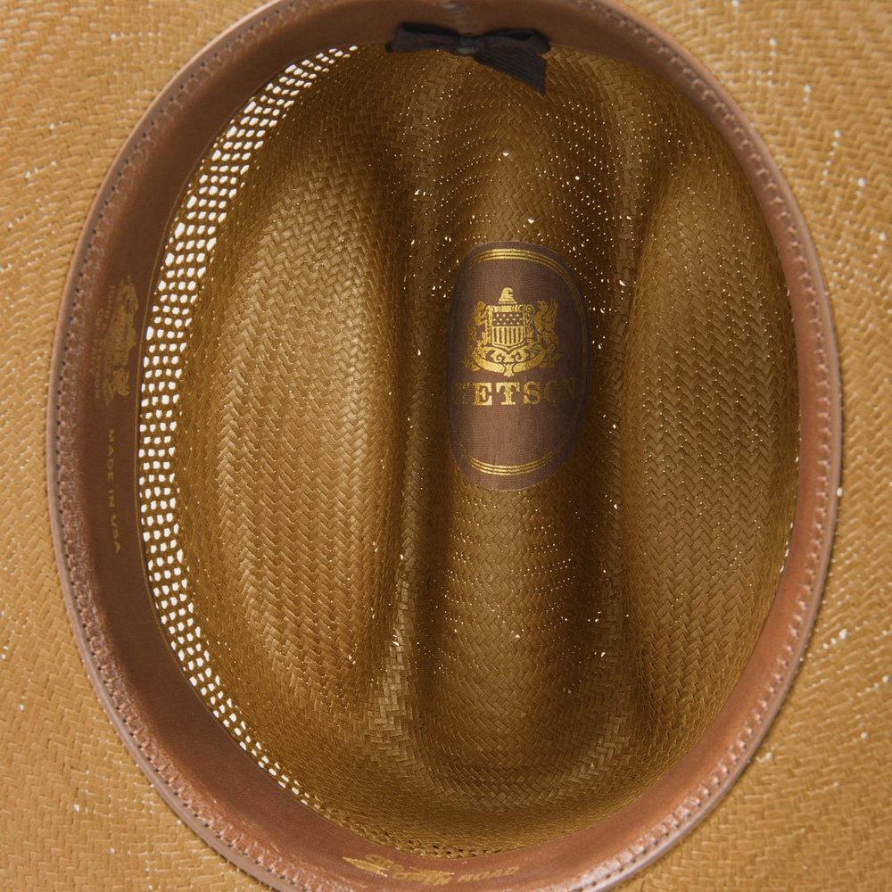 Open Road Vented Straw Cowboy Hat Cognac | Men/Women Stetson Fedora