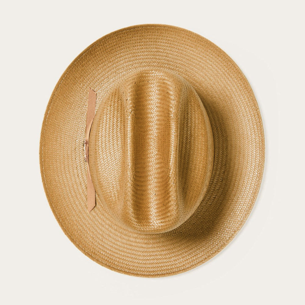 Open Road Vented Straw Cowboy Hat Cognac | Men/Women Stetson Fedora