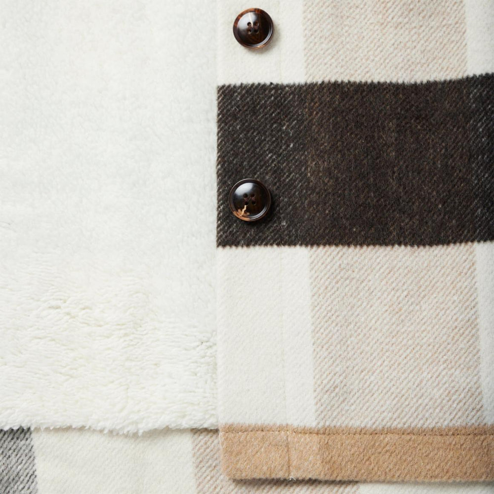 Oversize Plaid Shirt Jacket Brown | Women Stetson Jackets