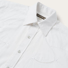 Pin Point Oxford Shirt White | Men Stetson Classic Cut