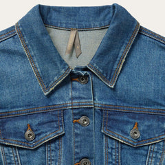 Premium Denim Shirt Dress Blue | Women Stetson Mini