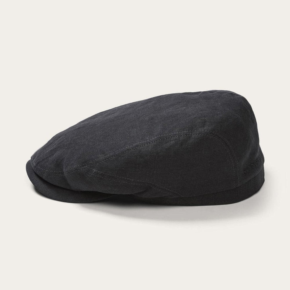 Premium Linen Driver Cap Black | Men/Women Stetson Caps & Truckers