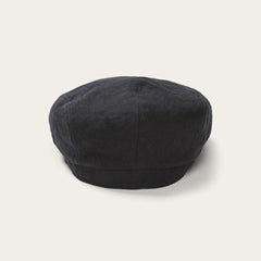 Premium Linen Driver Cap Black | Men/Women Stetson Caps & Truckers