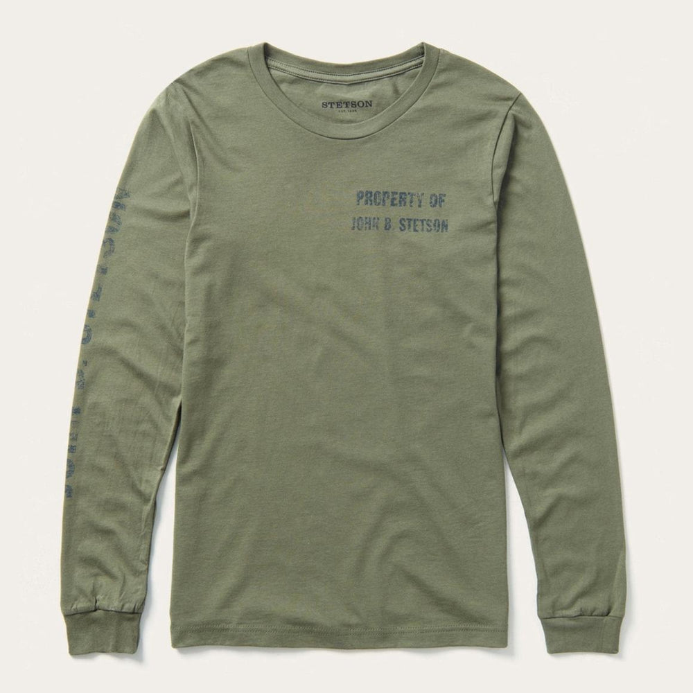 Property Of John B Stetson Tee Green | Men Stetson Tees