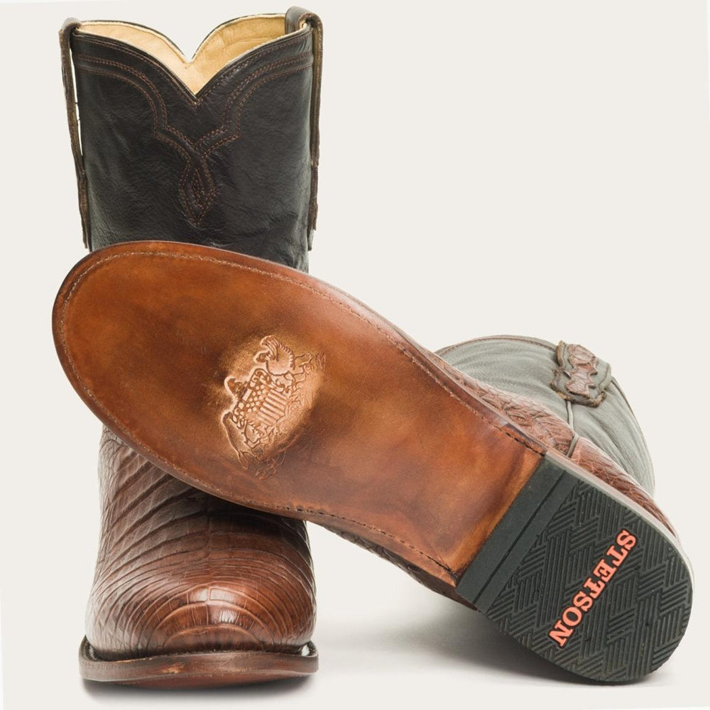 Puncher Exotic Boots Brown | Men Stetson Exotics