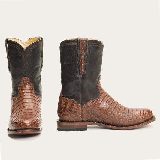 Puncher Exotic Boots Brown | Men Stetson Ropers