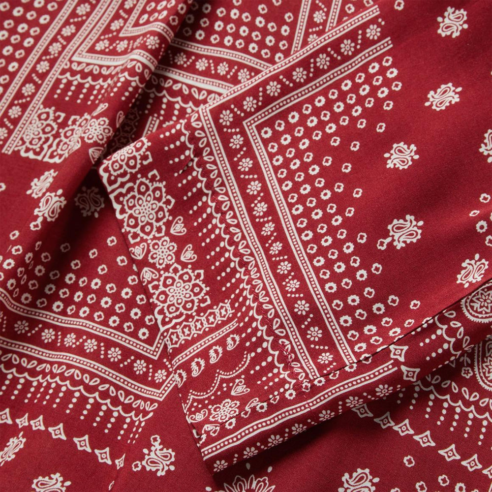 Red Bandana Patchwork Blouse Red | Women Stetson Blouses