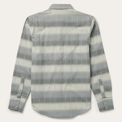 Serape Dobby Twill Western Shirt Brown | Men Stetson Western Shirts