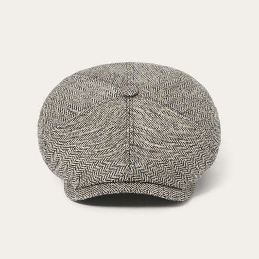 Silk Six-Panel Cap Black/brown Herringbone | Men/Women Stetson Caps & Truckers
