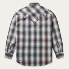 Smoke Ombre Western Shirt Grey | Men Stetson Western Shirts