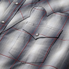 Smoke Ombre Western Shirt Grey | Men Stetson Western Shirts