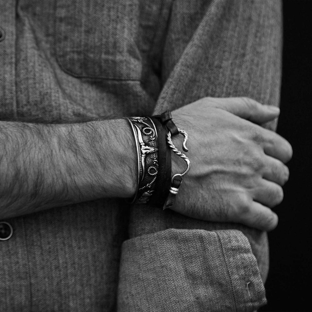 Southwestern Cuff Grey | Men/Women Stetson Jewelry