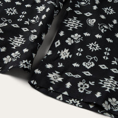 Southwestern Ditzy Print Blouse Black | Women Stetson Blouses