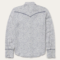 Stars Print Western Shirt White | Women Stetson Western Shirts