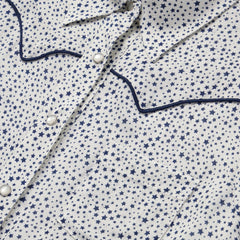 Stars Print Western Shirt White | Women Stetson Western Shirts