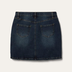 Stretch Denim 5-Pocket Skirt Blue | Women Stetson Skirts & Shorts