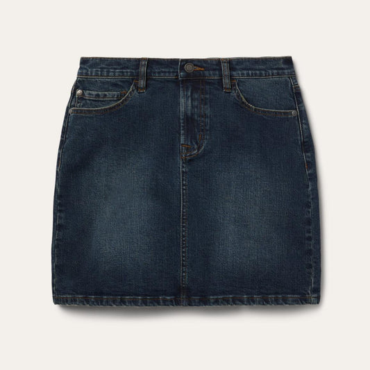 Stretch Denim 5-Pocket Skirt Blue | Women Stetson Skirts & Shorts