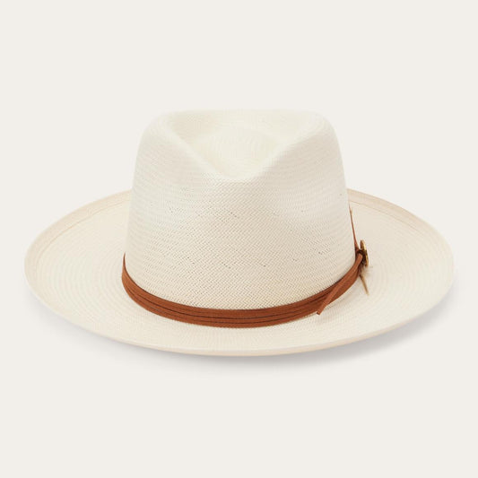 Tallahassee Shantung Straw Fedora Natural | Men/Women Stetson Fedora