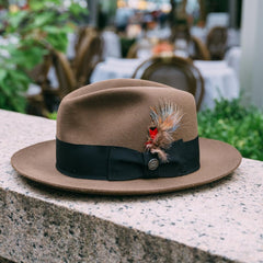 Temple Fedora Tawny | Men/Women Stetson Fedora