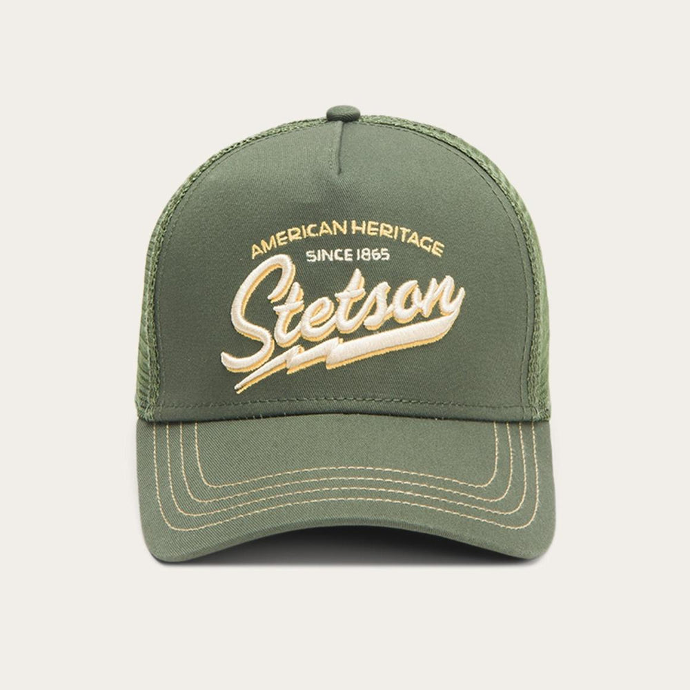 Trucker Cap American Heritage Classic Olive | Men/Women Stetson Caps & Truckers