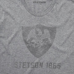 Vintage Eagle Graphic Tee Grey | Men Stetson Tees