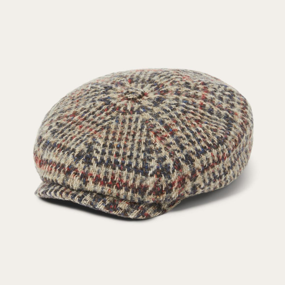 Virgin Wool Hatteras Beige/red/herringbone | Men/Women Stetson Caps & Truckers