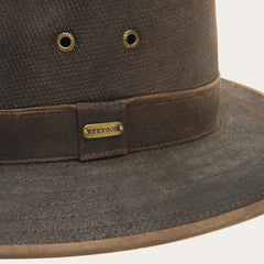 Weathered Leather Safari Hat Brown | Men/Women Stetson Outdoor