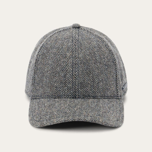Wool Herringbone Baseball Cap Anthra Melange Herringbone | Men/Women Stetson Caps & Truckers