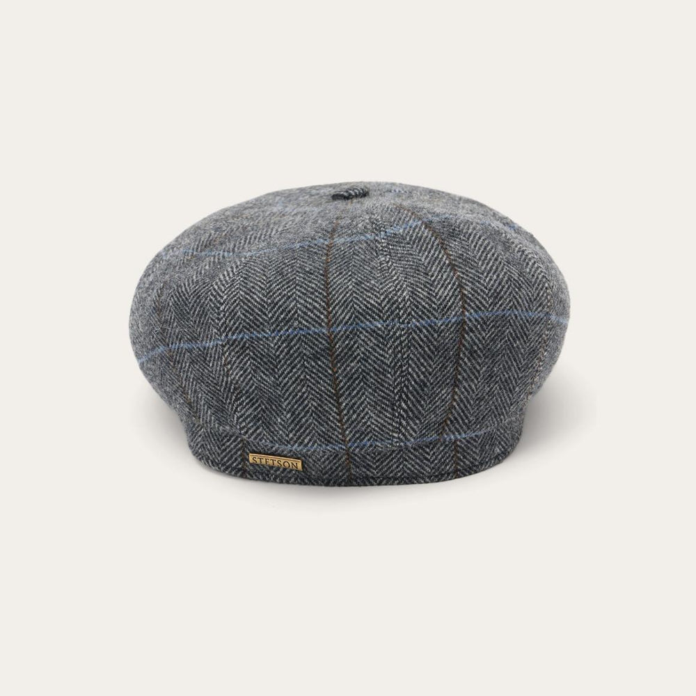 Wool Herringbone Hatteras Cap Grey Herringbone | Men/Women Stetson Caps & Truckers