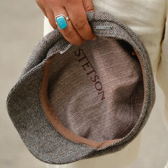 Wool Herringbone Hatteras Grey Herringbone | Men/Women Stetson Caps & Truckers