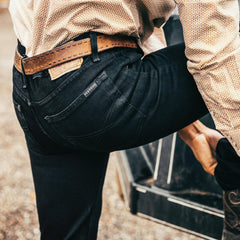 1120 Slim Fit Standard Straight Leg Jean Black | Men Stetson Boot Cut