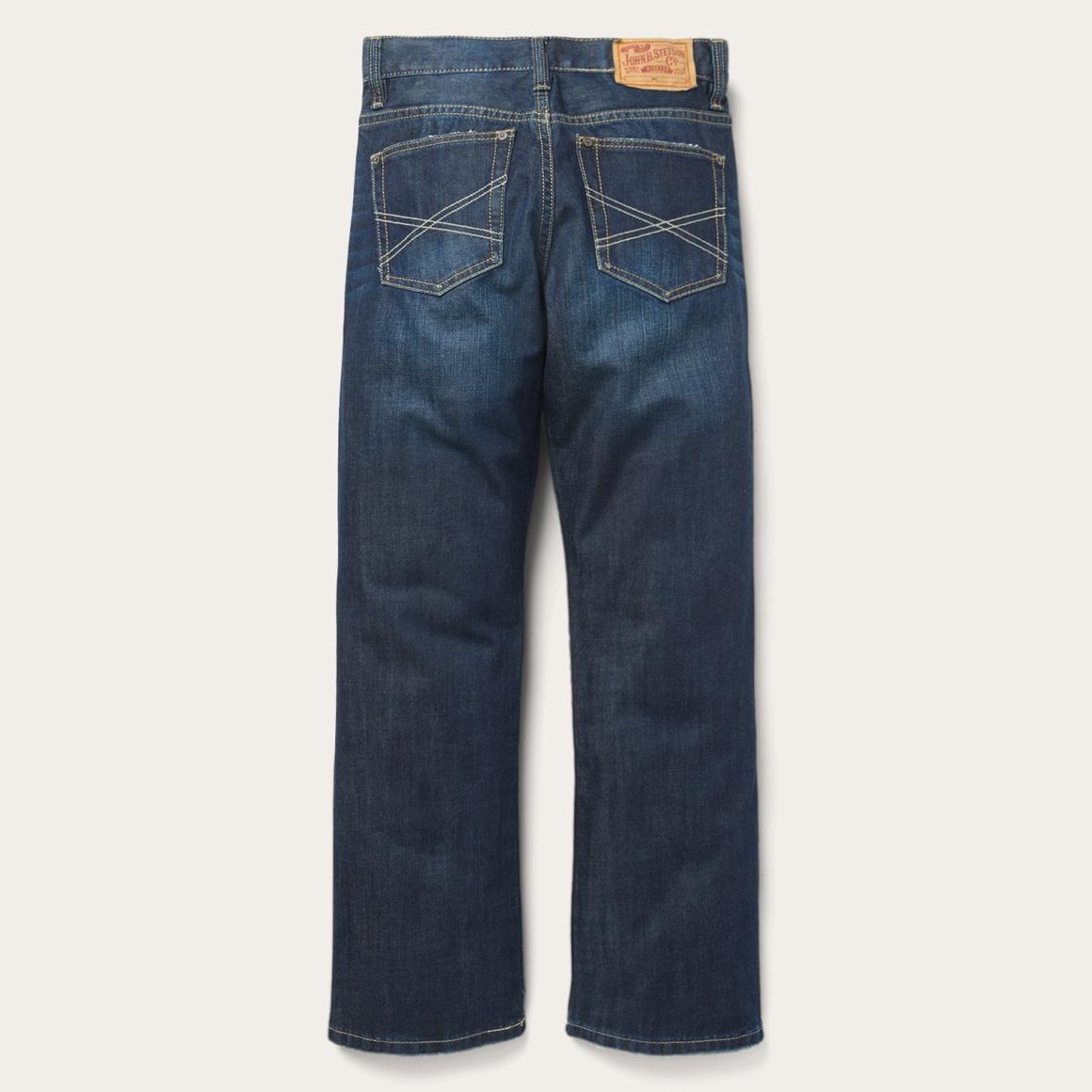 1312 Fit Destructed Jeans Blue | Men Stetson Boot Cut