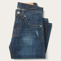 1312 Fit Jeans With Back Pocket Detail Blue | Men Stetson Boot Cut