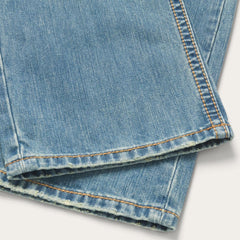 1520 Fit Light Wash Jeans With Tacking Blue | Men Stetson Boot Cut