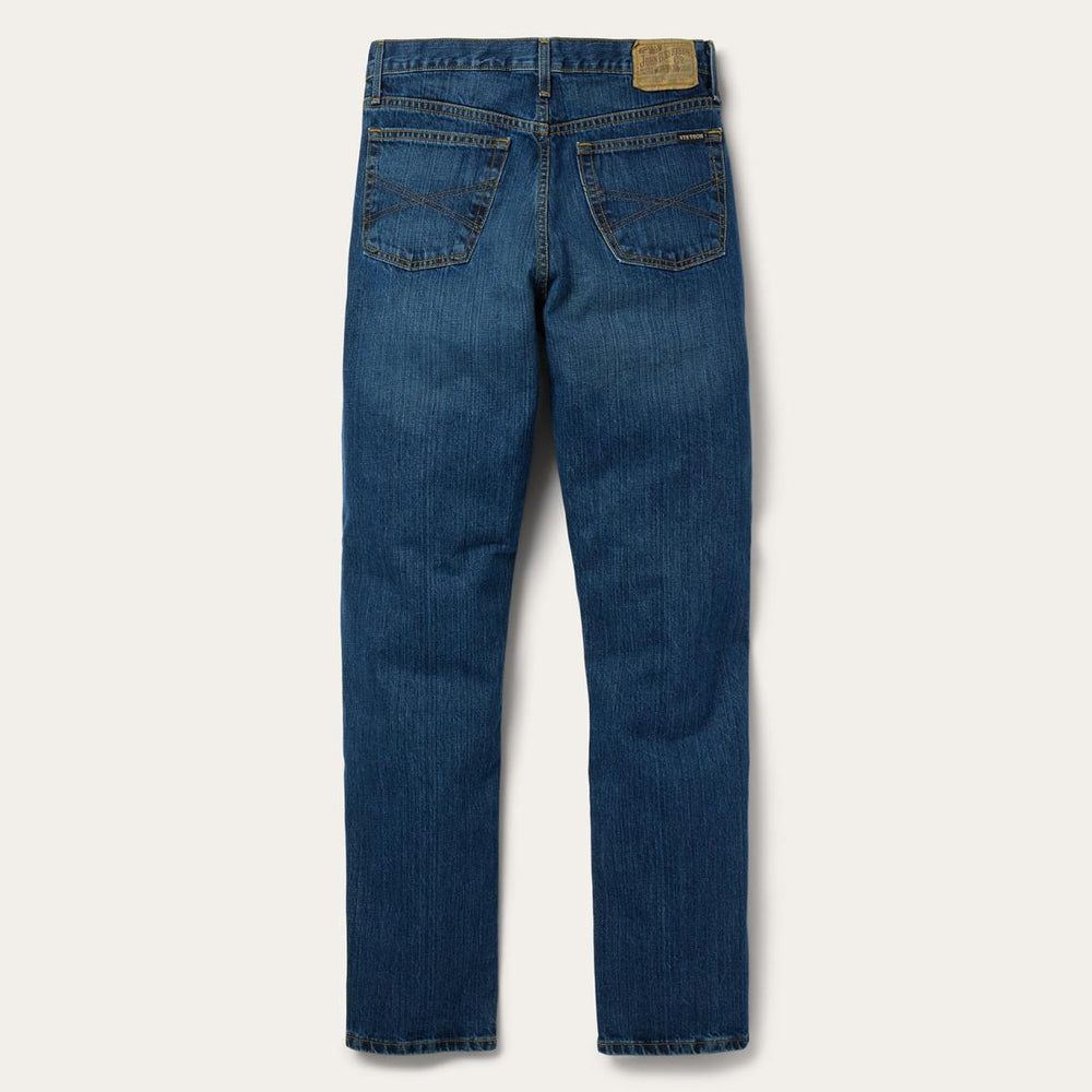 1520 Fit Standard Straight Leg Jean Blue | Men Stetson Modern Cut