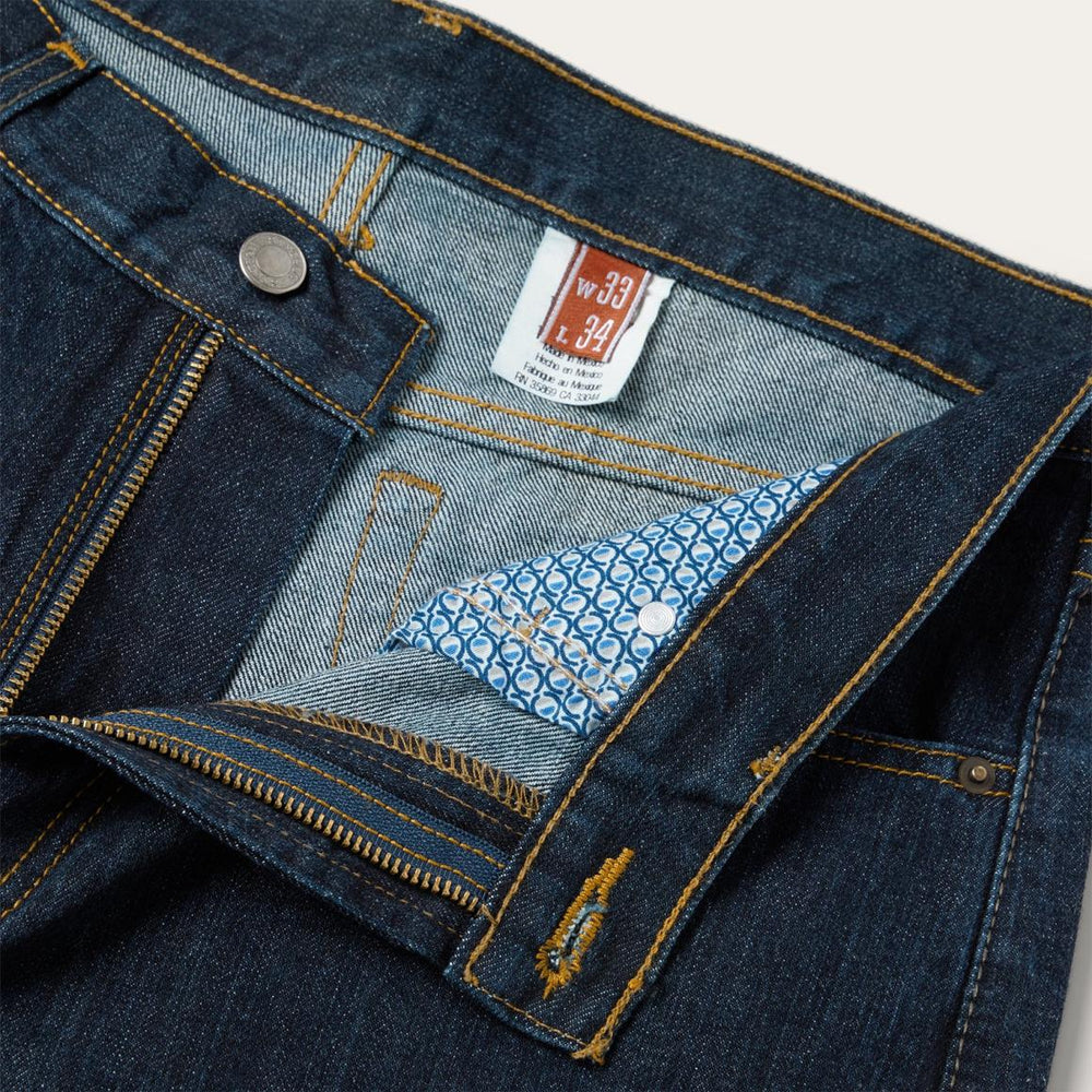 1520 Fit Standard Straight Leg Jean Blue | Men Stetson Modern Cut