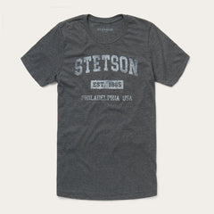 1865 Graphic Tee Grey | Men Stetson Tees