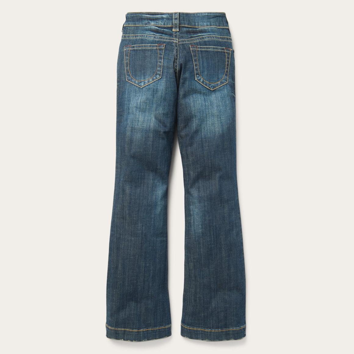 214 City Trouser Jeans In Medium Wash Blue | Women Stetson Denim