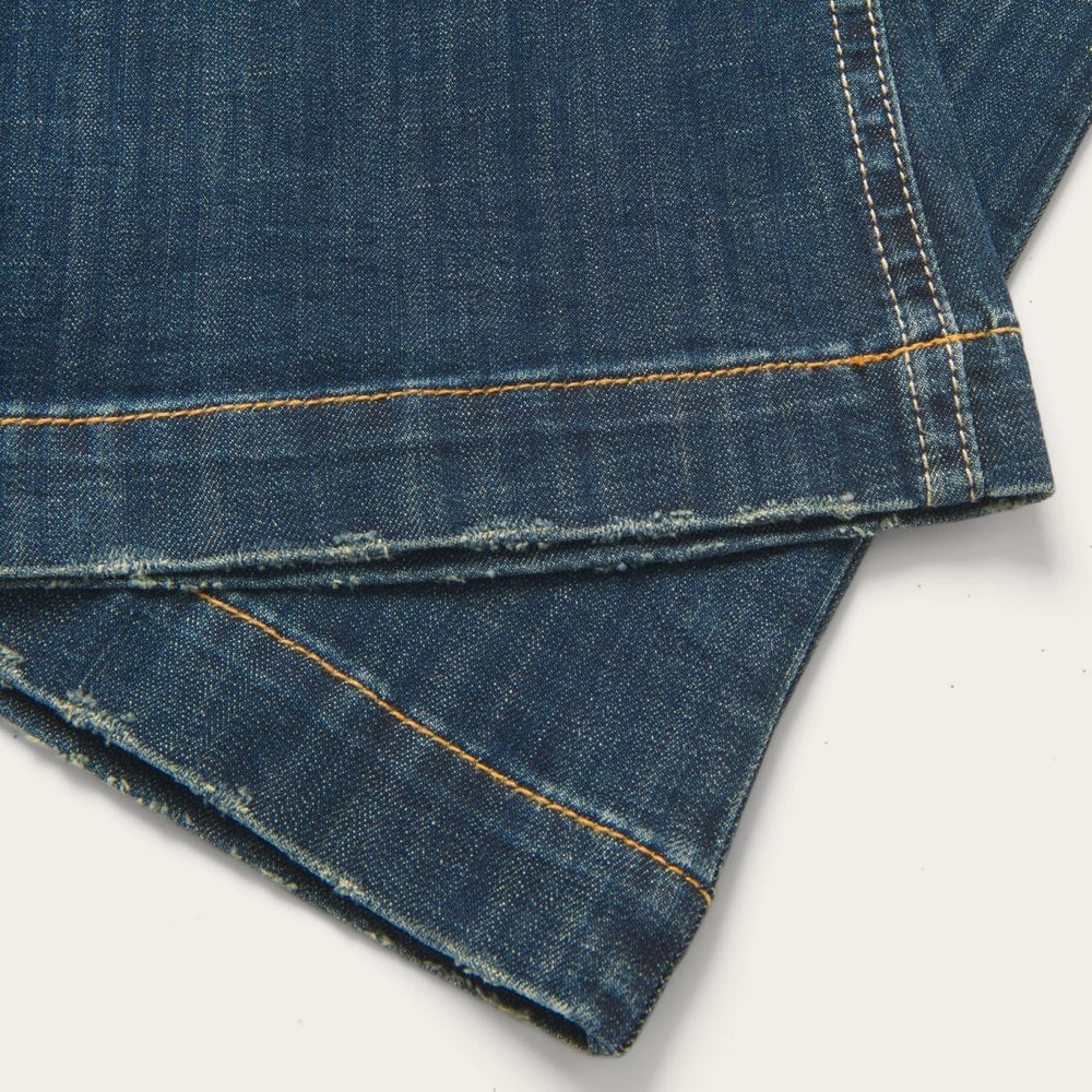 214 City Trouser Jeans In Medium Wash Blue | Women Stetson Denim