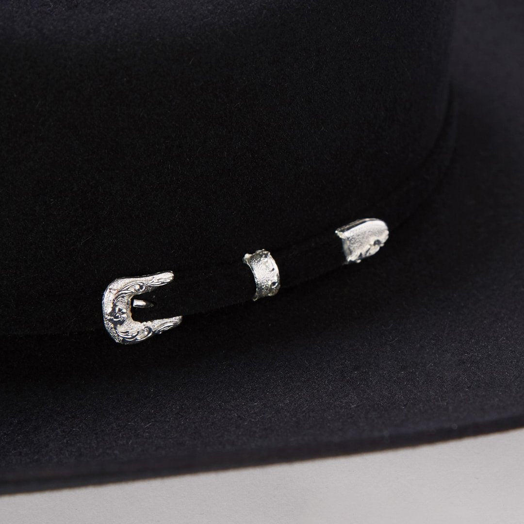 Lariat 5X Cowboy Hat - 4 5/8" Crown Black | Stetson