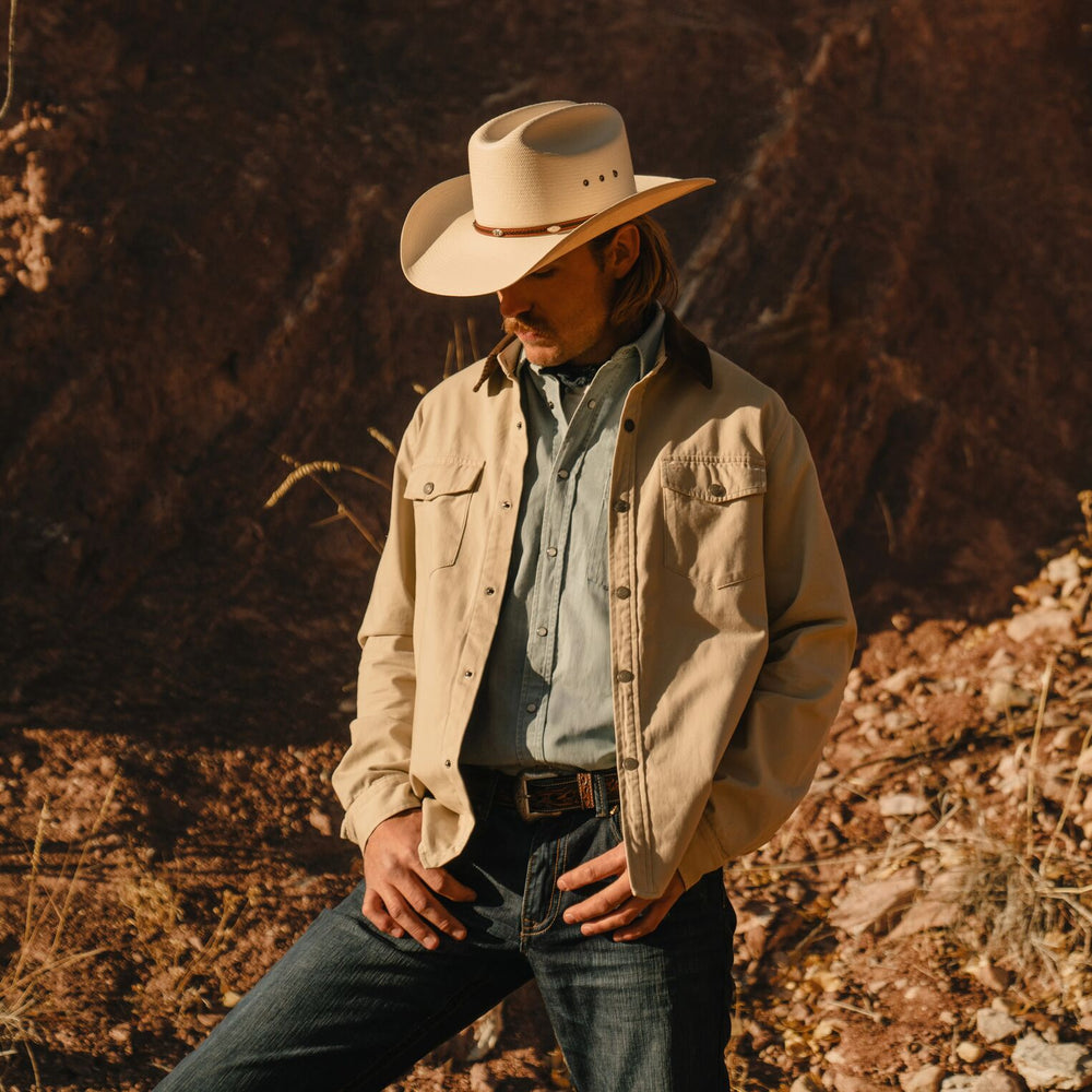 Alamo 8X Straw Cowboy Hat Natural | Stetson
