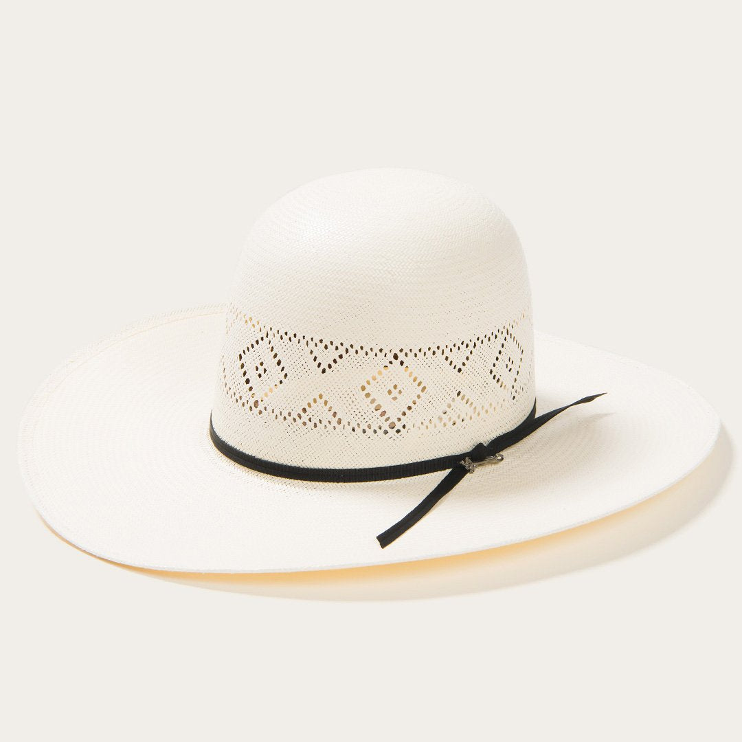 Saddleman 20X Open Crown Straw Cowboy Hat Natural | Stetson