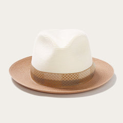 Andover Milan Fedora Ivory Cognac | Stetson