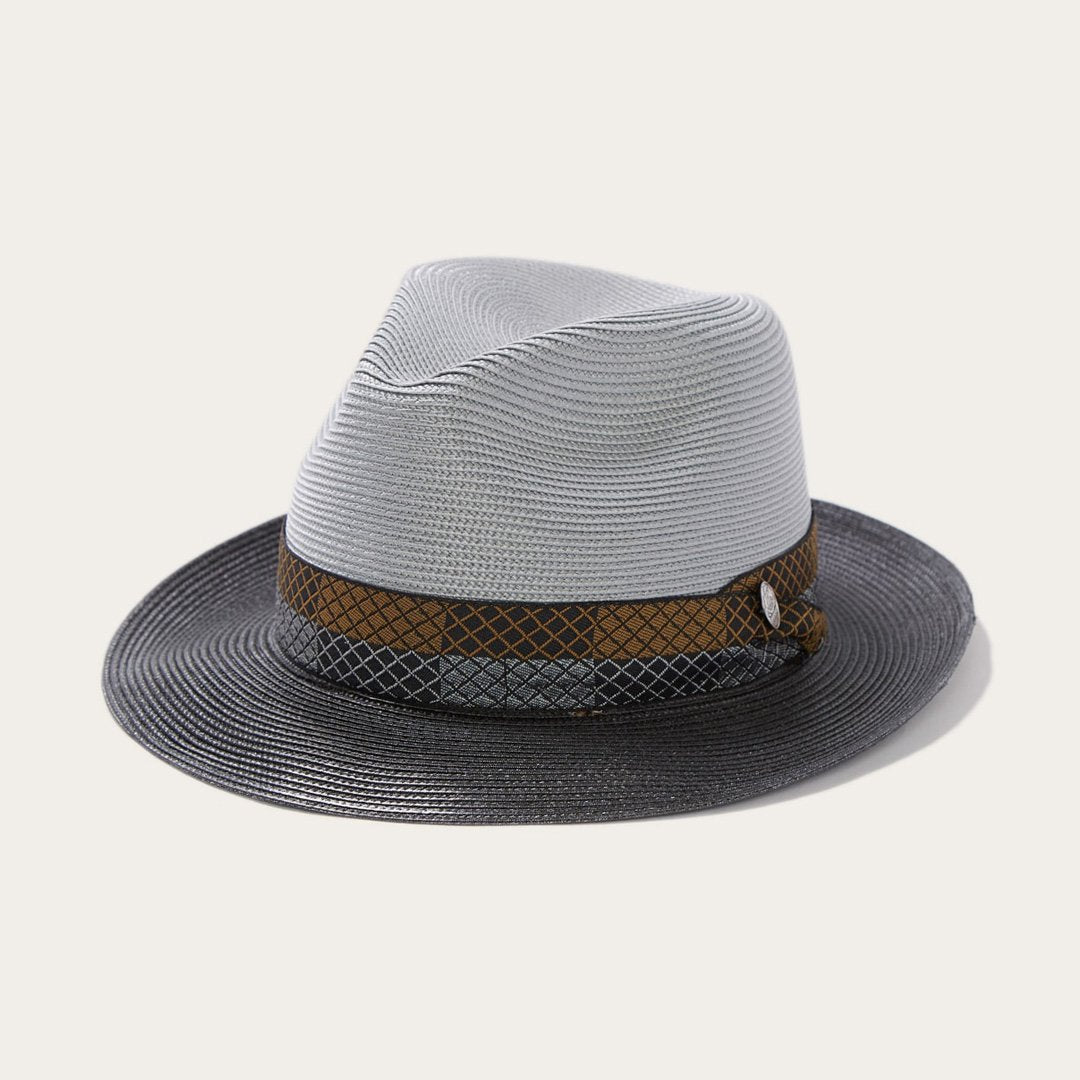 Andover Milan Fedora Grey Black | Stetson