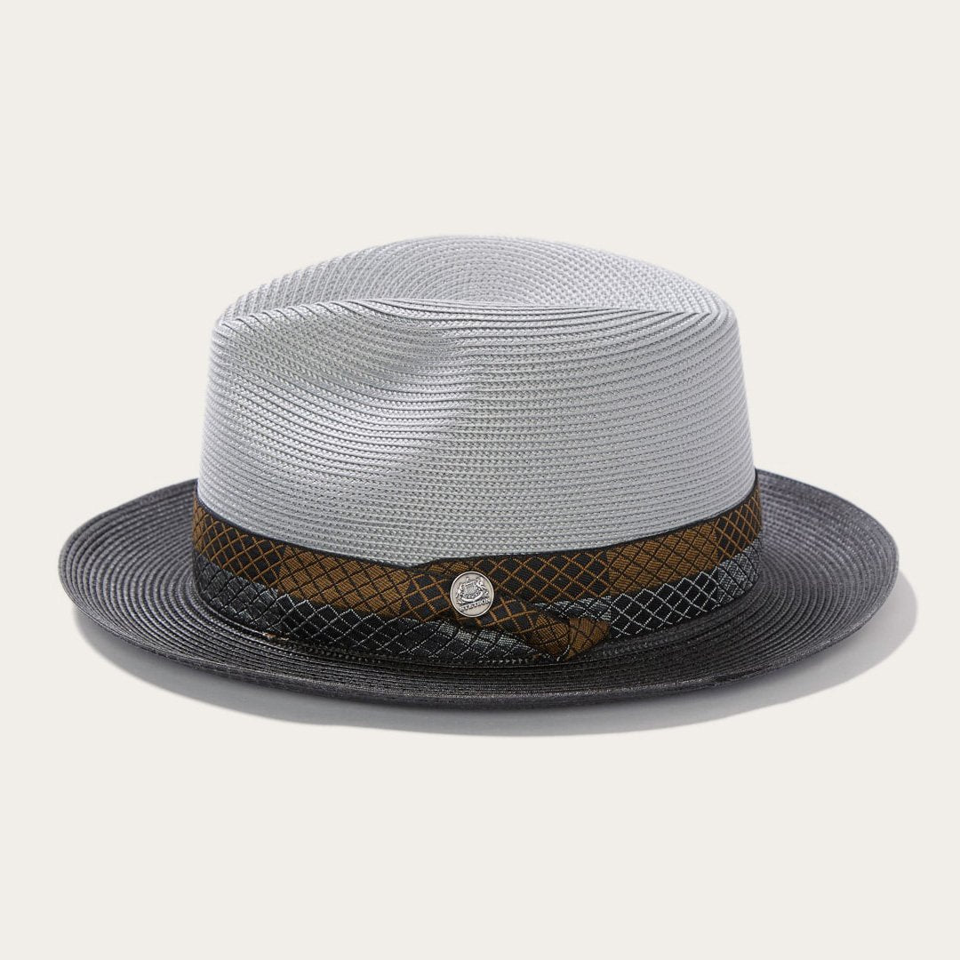 Andover Milan Fedora Grey Black | Stetson