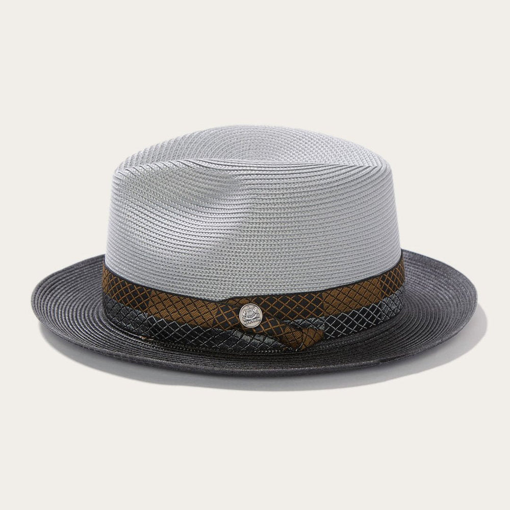 Andover Milan Fedora Grey Black | Stetson
