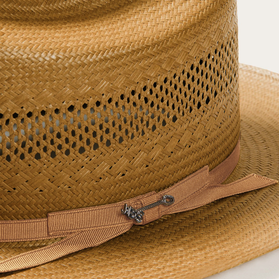 Open Road Vented Straw Cowboy Hat Cognac | Stetson