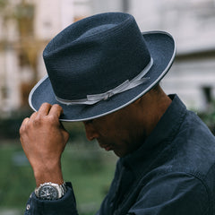 Stratoliner Hemp Fedora Navy | Stetson