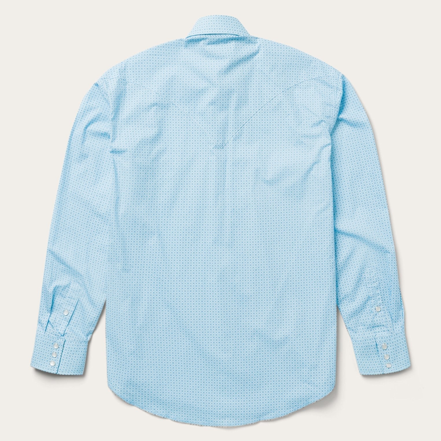Blue Lattice Print Western Shirt Blue | Stetson