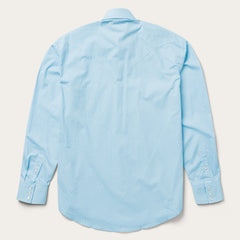 Blue Lattice Print Western Shirt Blue | Stetson